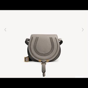 Chloe Mini Marcie Bag, cashmere gray.